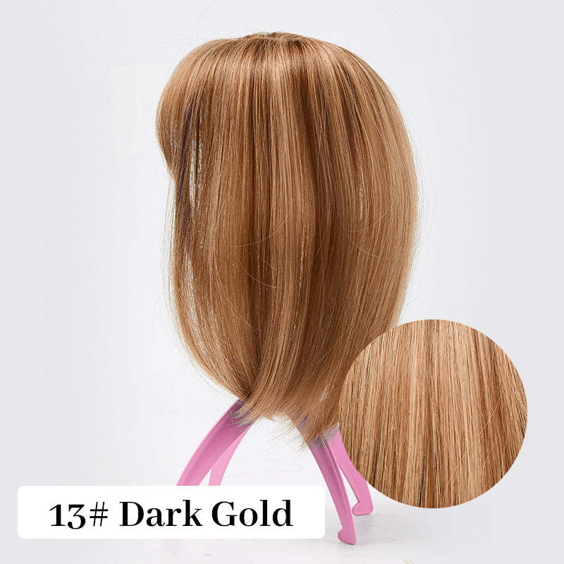 Natural Hair Toppers with Bangs for Women(buy 1 get 1 free)