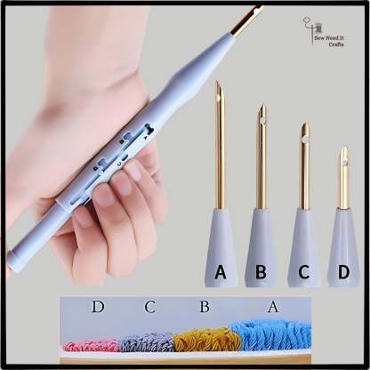 Adjustable Punch Needle with Threader