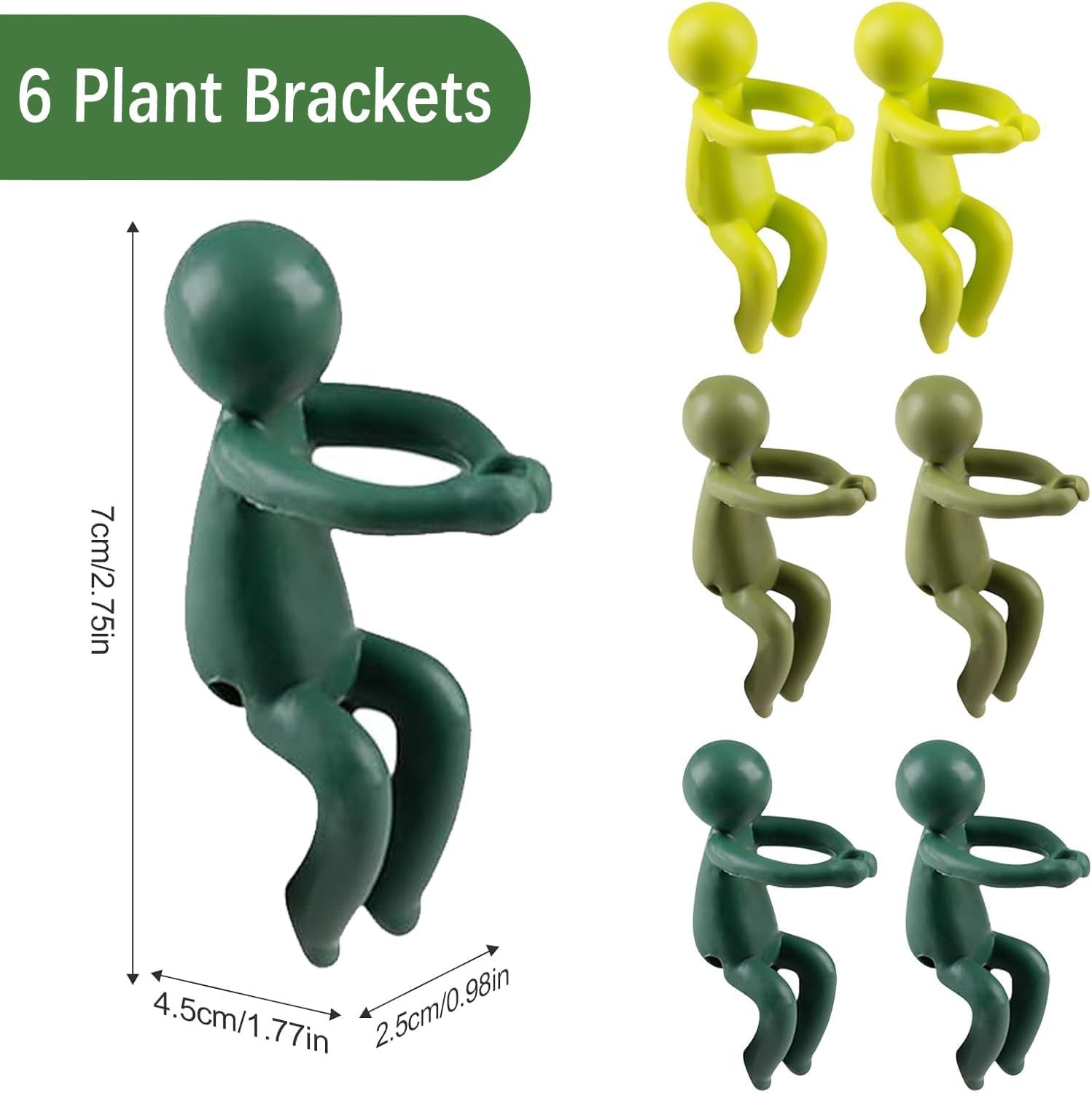 Plant Cutting Holder, Plant Propagation Buddy, Plant Propagation Friends, Plant Nurturing Decorative Plant Supports (6 PCS Mix Color)