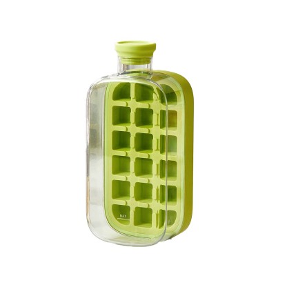 Vertical Ice Tray, Easy Release Ice Cube Trays, Silicone Ice Tray with Lid and Storage Box, Mold Maker Large Capacity Home Ice Cube, Ice Cube Storage Box