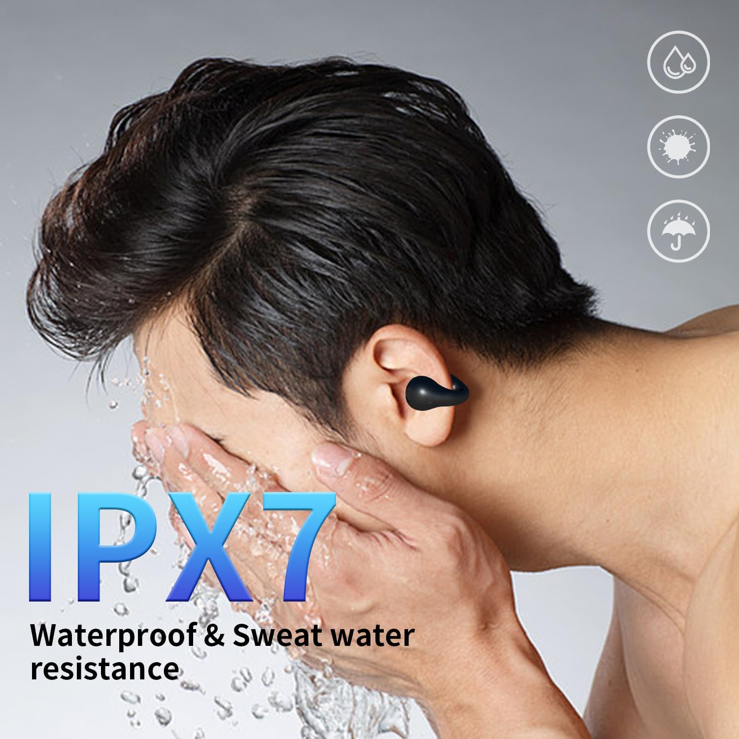 2025 New Arrival -  Ear Clip Bluetooth Headphones  with Touch Screen