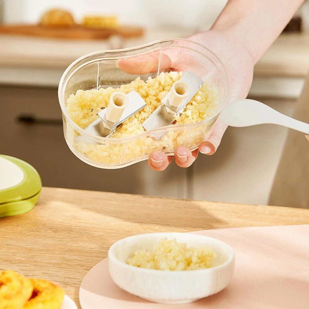 Manual Mini Garlic Chopper - Meat Grinder, Nut, Vegetable, Fruit Food Crus X7S3
