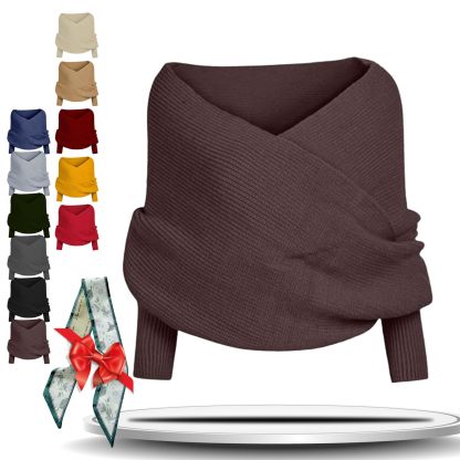 Knitted Cable Wrap for Women Knitted Cable Wrap