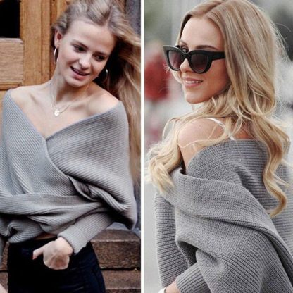 Knitted Cable Wrap for Women Knitted Cable Wrap