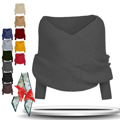 Knitted Cable Wrap for Women Knitted Cable Wrap