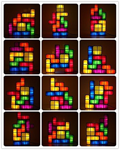 DIY Tetris Colorful Night Light Puzzle