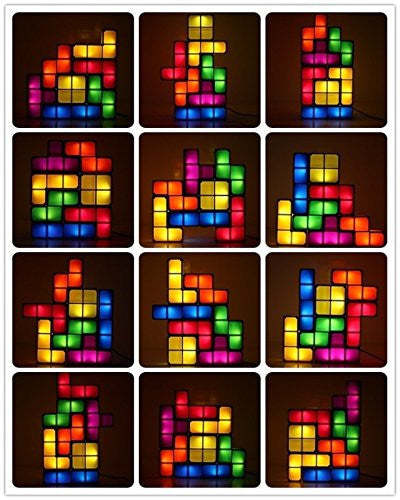 DIY Tetris Colorful Night Light Puzzle