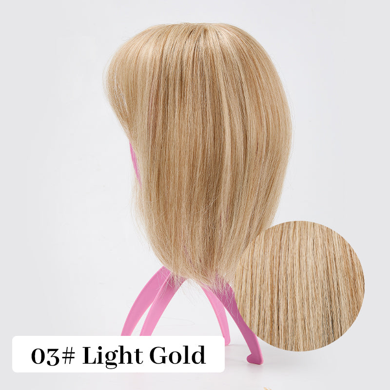 Natural Hair Toppers with Bangs for Women(buy 1 get 1 free)