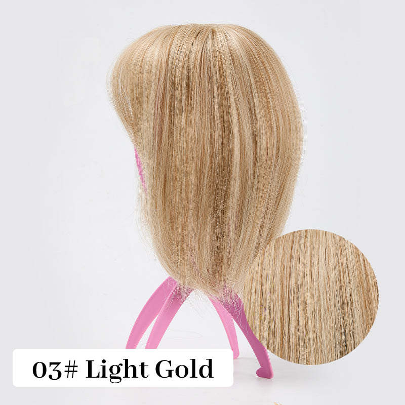 Natural Hair Toppers with Bangs for Women(buy 1 get 1 free)