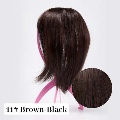 Natural Hair Toppers with Bangs for Women(buy 1 get 1 free)
