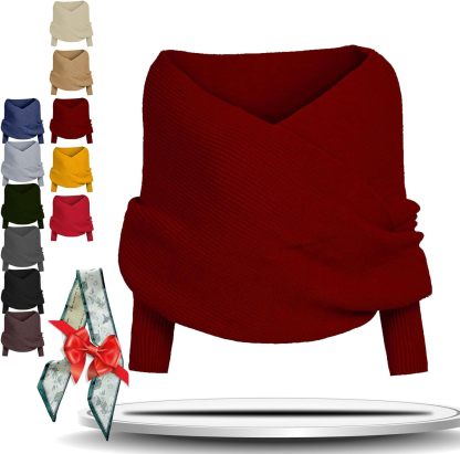 Knitted Cable Wrap for Women Knitted Cable Wrap