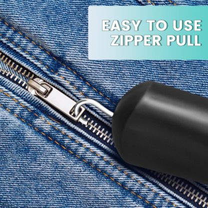 Button Hook and Zipper Pull Button Helper Tool with Non-Slip Grips to Help with Shirts Coats Dressing Hook Aids for The Elderly Seniors Arthritic Disabled People (1 Pack)