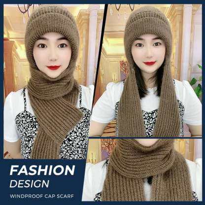 🎄EARLY CHRISTMAS SALE -49% OFF - Integrated Ear Protection Windproof Cap Scarf