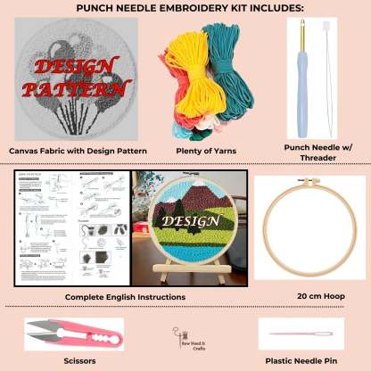 DIY Punch Needle Complete Kit Set 2