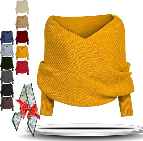 Knitted Cable Wrap for Women Knitted Cable Wrap