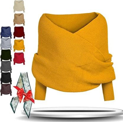 Knitted Cable Wrap for Women Knitted Cable Wrap