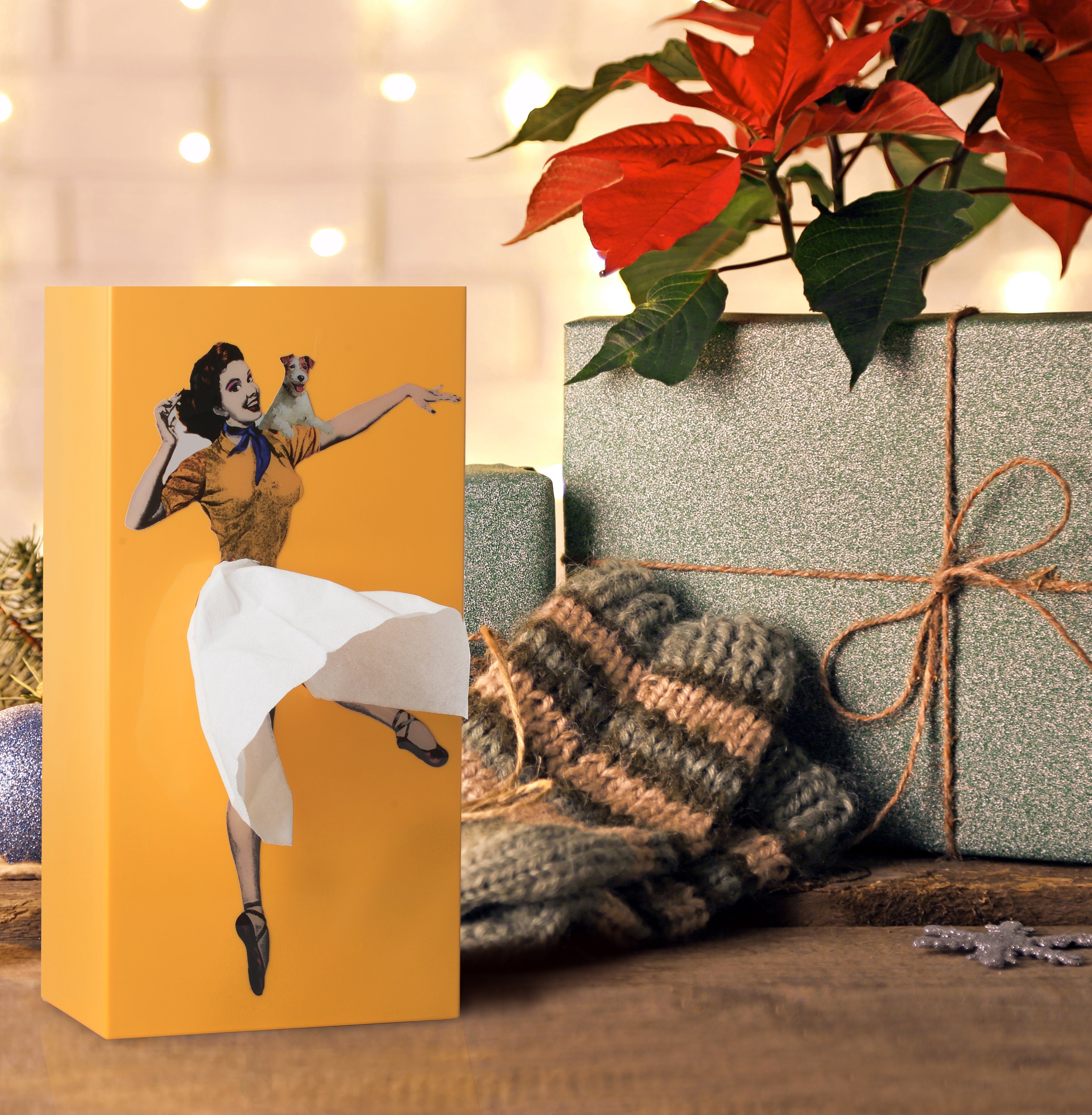 🎄🎁Holiday Hot Sale - Flying Skirt Tissue Box（buy 1 get 1 free-2pcs）