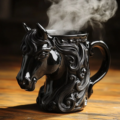 Handmade Ceramic Horse Coffee Mug