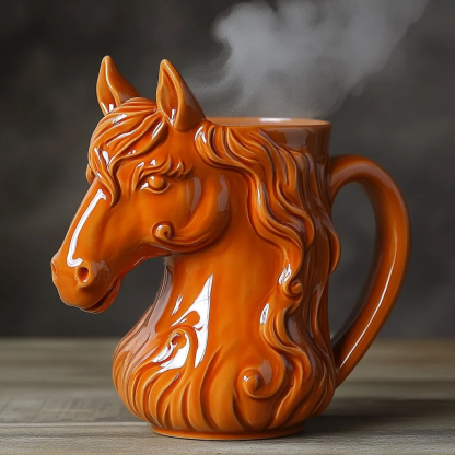 Ceramic Horse Coffee Mug