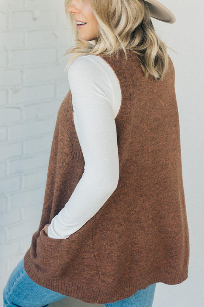 ✨Black Friday Hot Sale 60% Off🎉-Cozy Pocket Sweater Vest