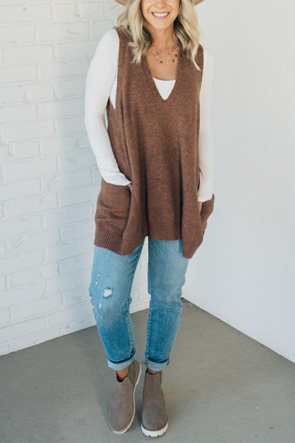 ✨Black Friday Hot Sale 60% Off🎉-Cozy Pocket Sweater Vest
