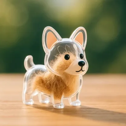 Dog Hair Collector Keychain Bag Charm Memorial Storage Box Sentimental Gift for Dog Lovers Perfect for Storing Pet Hair