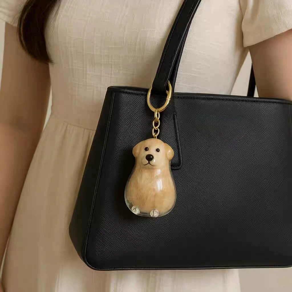 Dog Hair Collector Keychain Bag Charm Memorial Storage Box Sentimental Gift for Dog Lovers Perfect for Storing Pet Hair