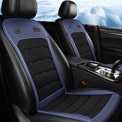 Ergonomic Cooling Gel Seat Cushion with Turbo Fan - Summer Car Seat Ventilation System for Hot Weather & Road Trips