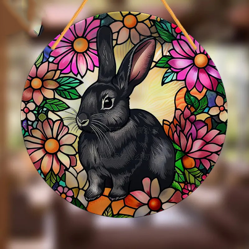 🌞Woodland easter bunny acrylic Suncatcher