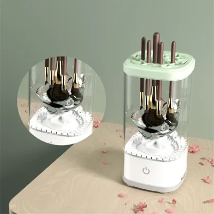 Automatic Electric Makeup Brush Cleaner Update 3 In 1 Type C-Charging Cosmetic Brush Washing Drying Tools Make Up Brush Cleaner