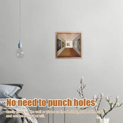3D Naked Eye Vision Home Decoration For Living Room Bedroom Wooden Atmosphere Ornament Table Decor Figurine Funny Christmas Gift