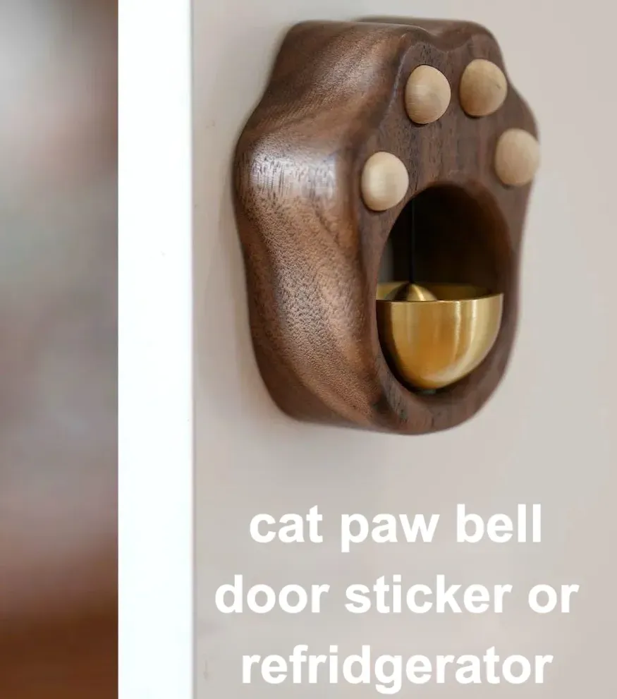 Wooden Wind Chime decoration cute solid wood doorbell pendant