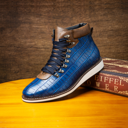 🎄Gift Ideas for Him🎄Ultimate Winter Boots Crocodile Leather