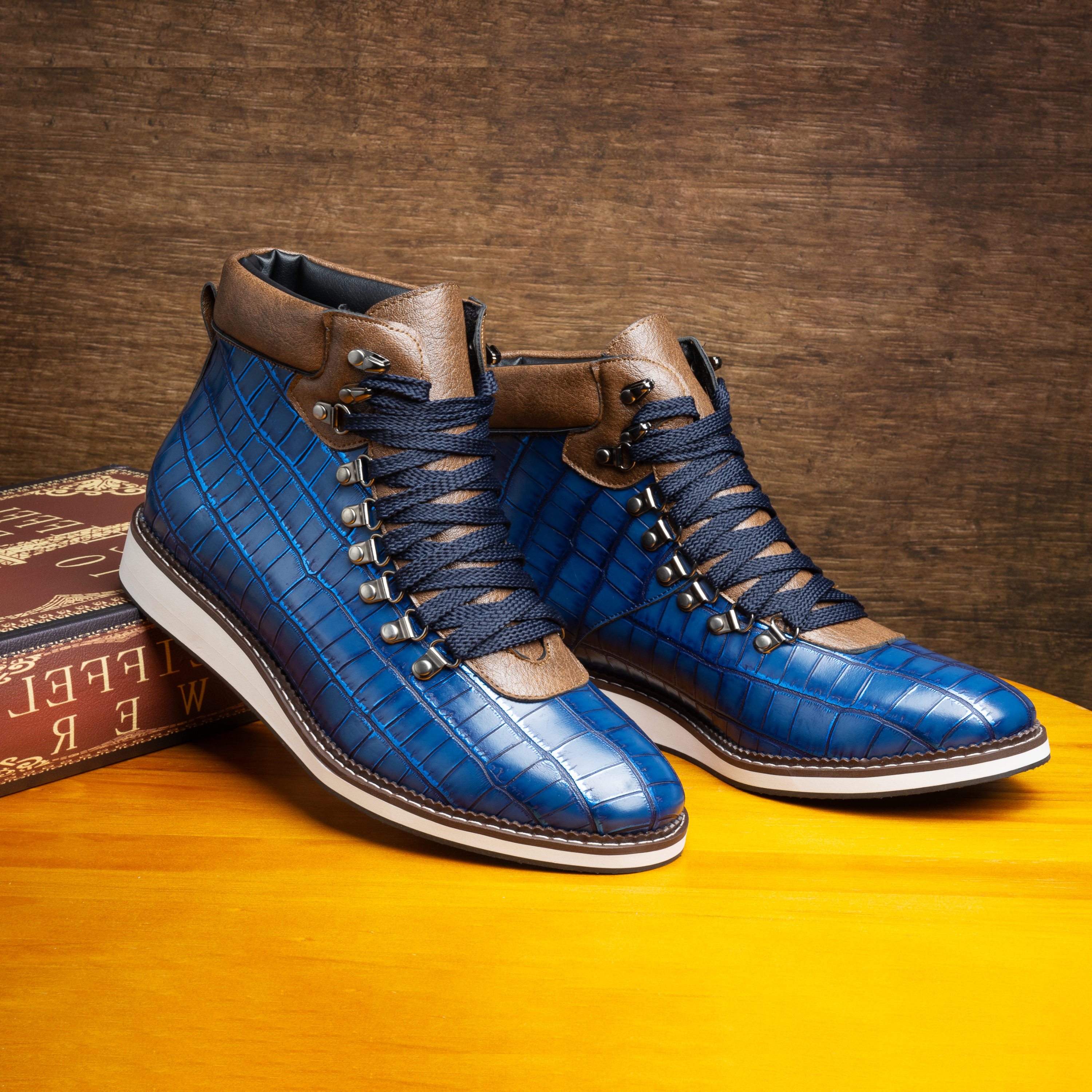 🎄Gift Ideas for Him🎄Ultimate Winter Boots Crocodile Leather