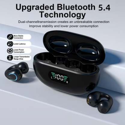 2025 New Arrival -  Ear Clip Bluetooth Headphones  with Touch Screen