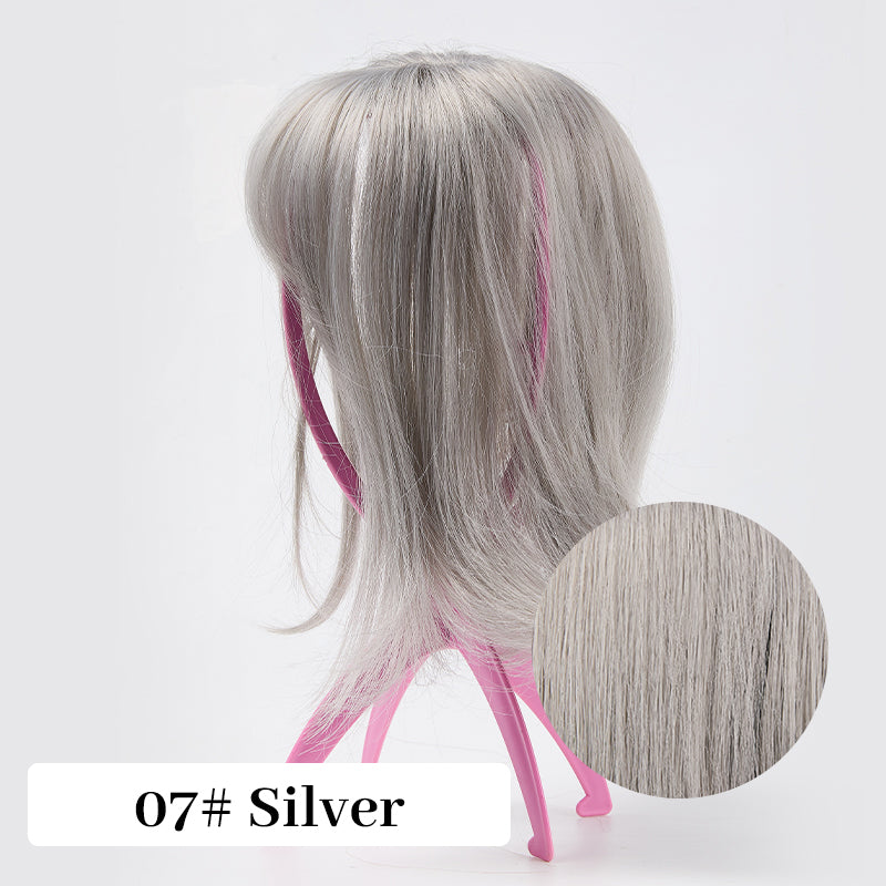 Natural Hair Toppers with Bangs for Women(buy 1 get 1 free)