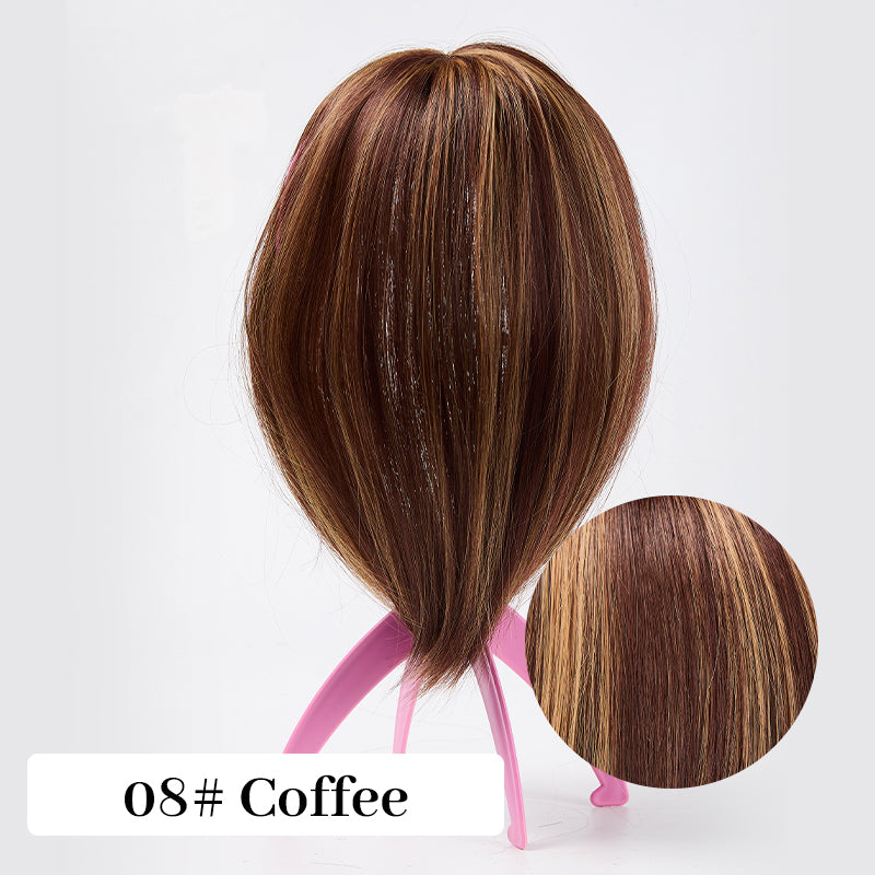 Natural Hair Toppers with Bangs for Women(buy 1 get 1 free)