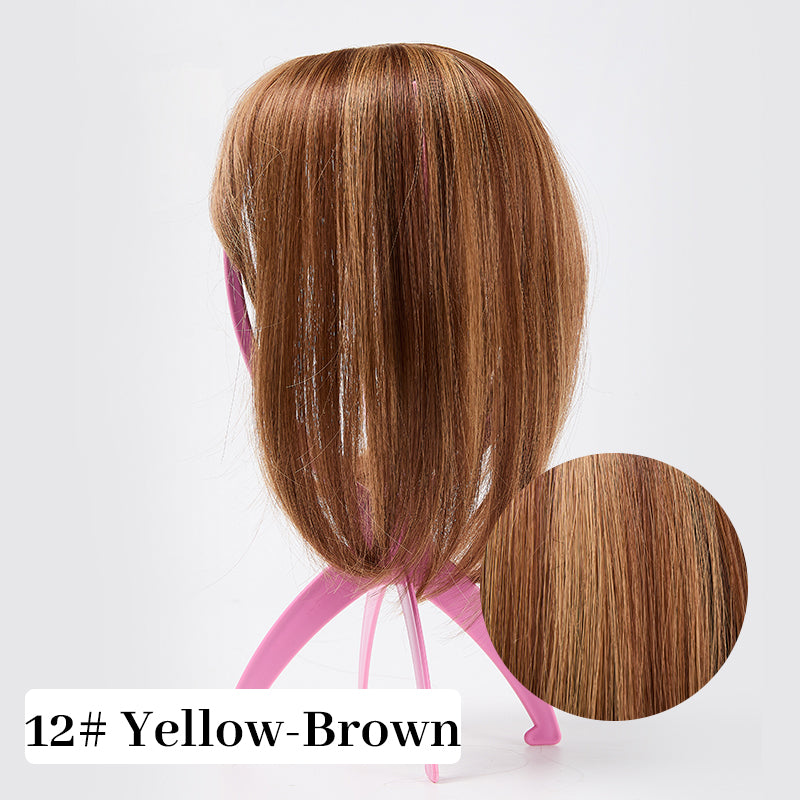 Natural Hair Toppers with Bangs for Women(buy 1 get 1 free)
