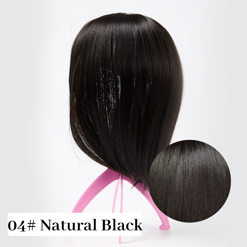 Natural Hair Toppers with Bangs for Women(buy 1 get 1 free)