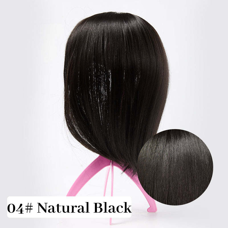 Natural Hair Toppers with Bangs for Women(buy 1 get 1 free)