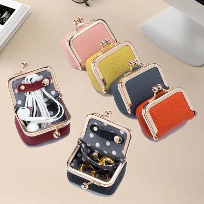 Genuine Leather Mini Jewelry Box buy 1 get 1 free（2pcs）