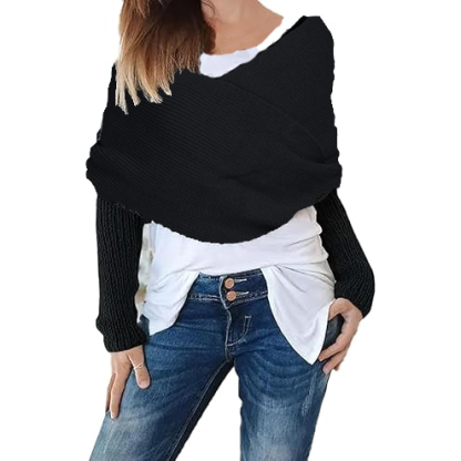 Knitted Cable Wrap for Women Knitted Cable Wrap