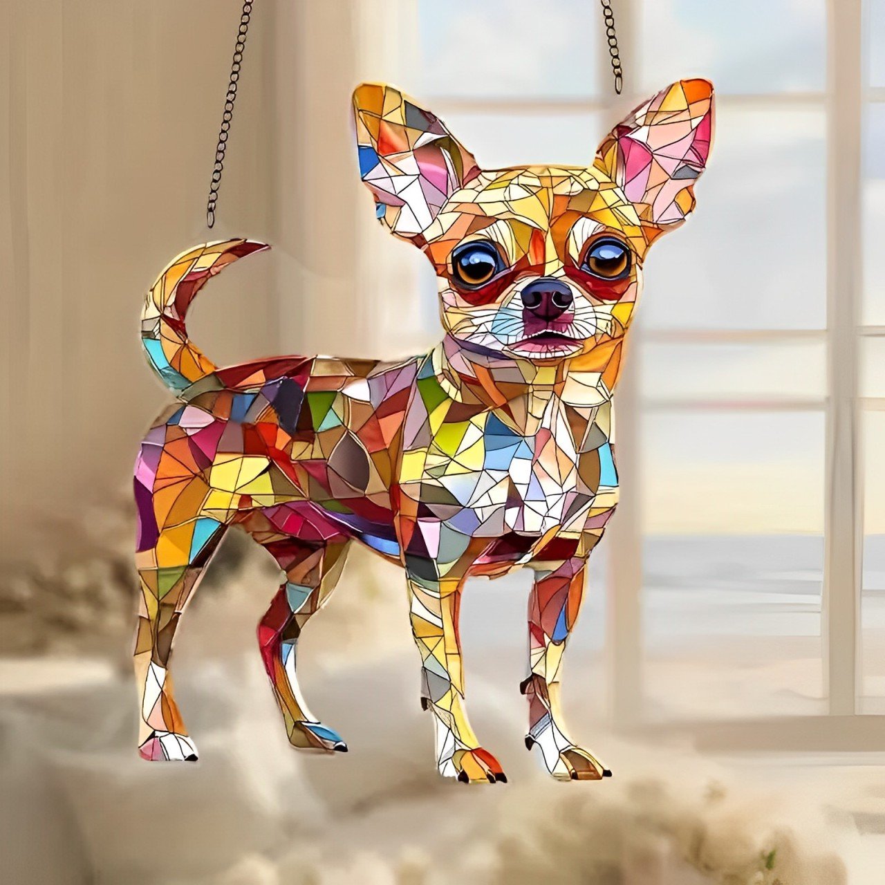 🌞🐕‍🦺Cute Chihuahua Suncatcher BUY 1 GET 1 FREE(2PCS)