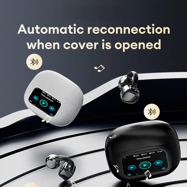 2025 New Arrival -  Ear Clip Bluetooth Headphones  with Touch Screen