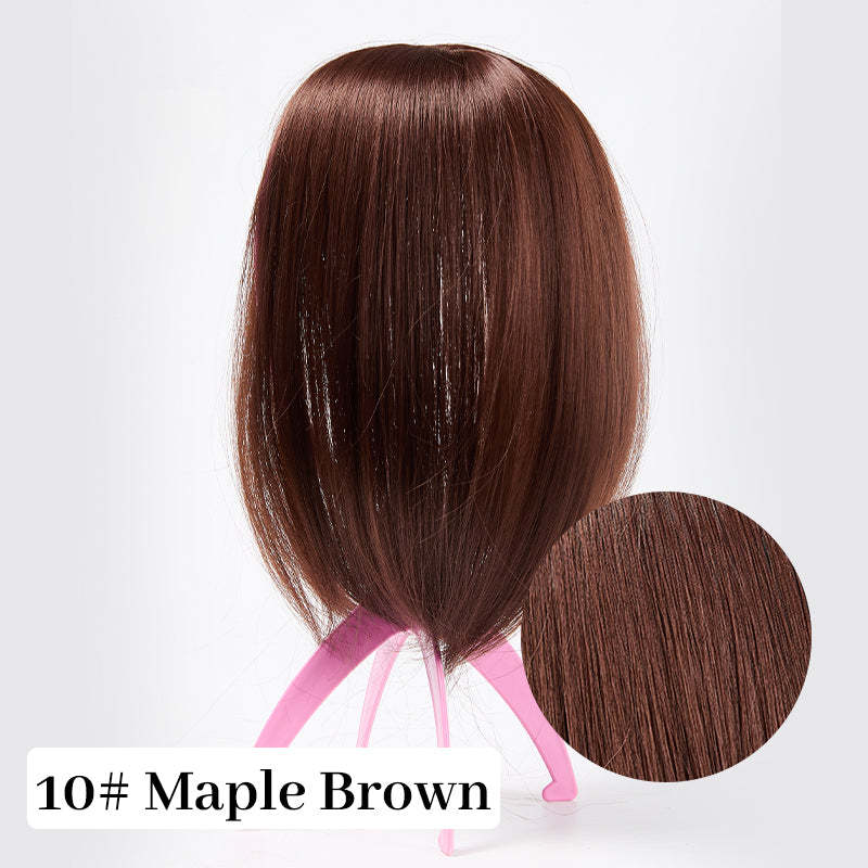 Natural Hair Toppers with Bangs for Women(buy 1 get 1 free)