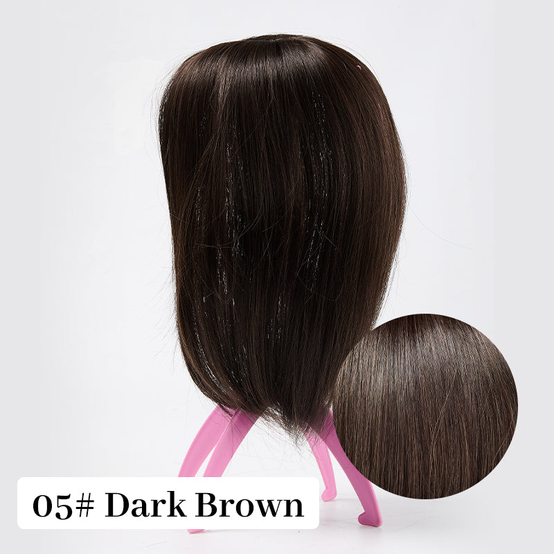 Natural Hair Toppers with Bangs for Women(buy 1 get 1 free)