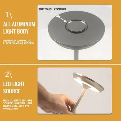 Ecolume Wireless Table Lamp - Dimmable & Rechargeable Waterproof Desk Light BUY 1 GET 1 FREE(2PCS)