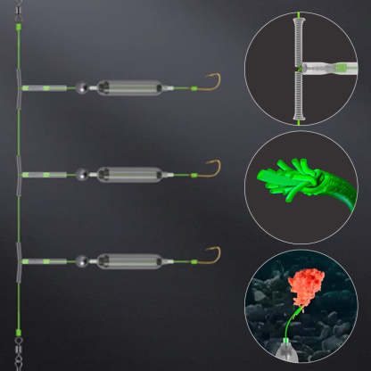 🔥3 Hooks Anti Drift Bottom Fishing Rig