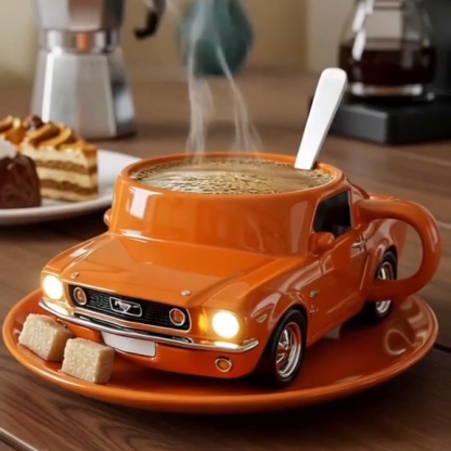 Handmade Sports Super Car Shaped Coffee Mug