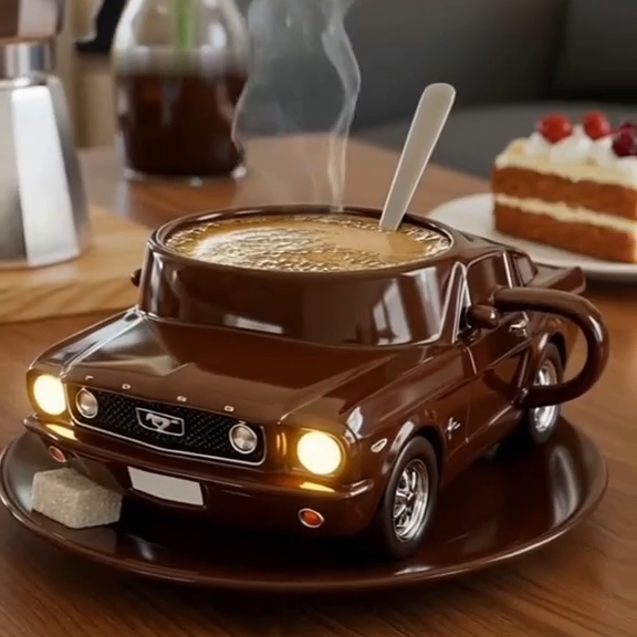 Handmade Sports Super Car Shaped Coffee Mug
